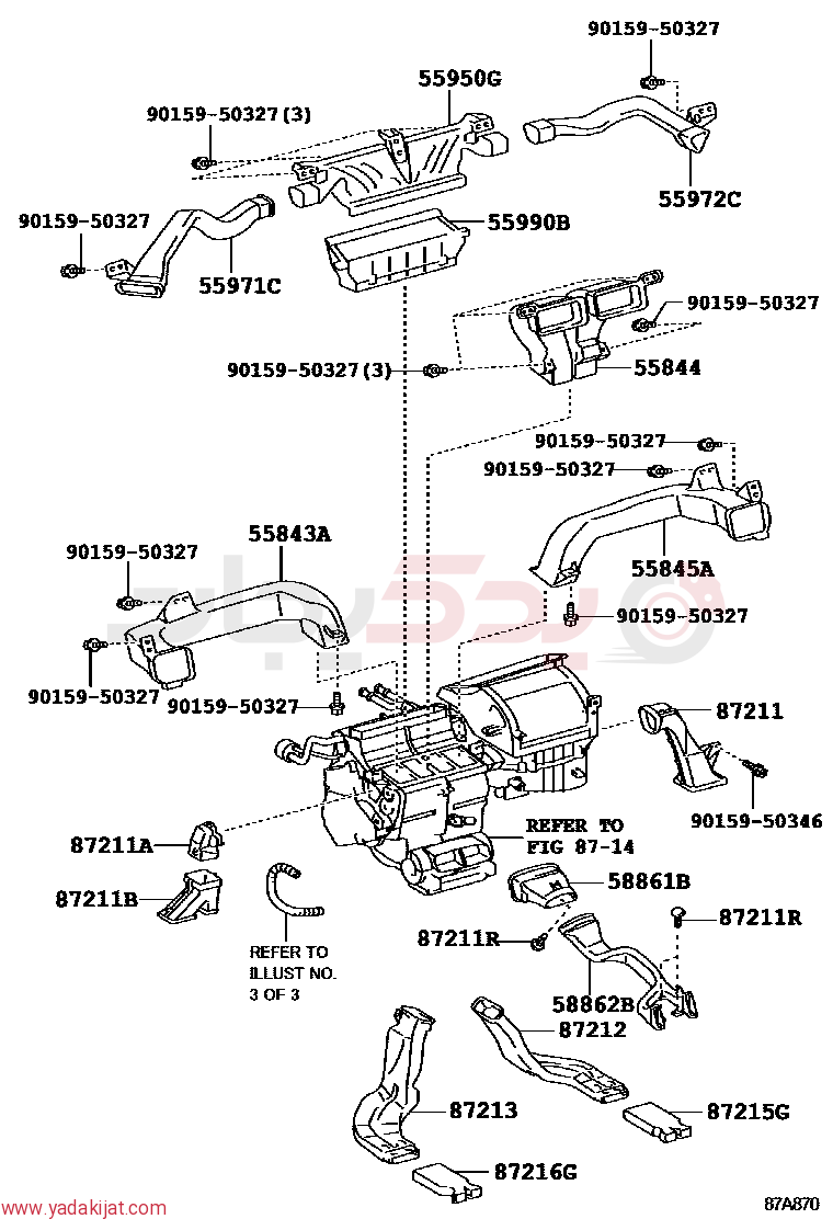 DUCT, HEATER TO REGISTER, NO.3 | 5584553040